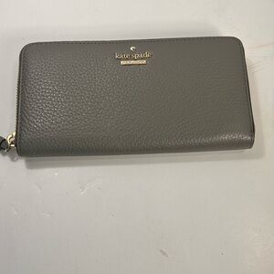 Kate Spade Charcoal Leather Wallet